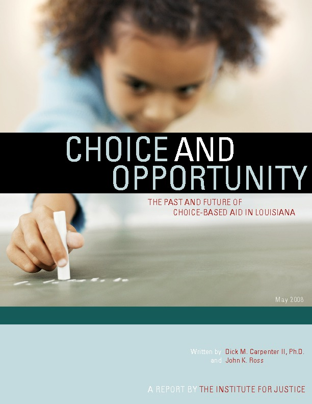 Choice and Opportunity