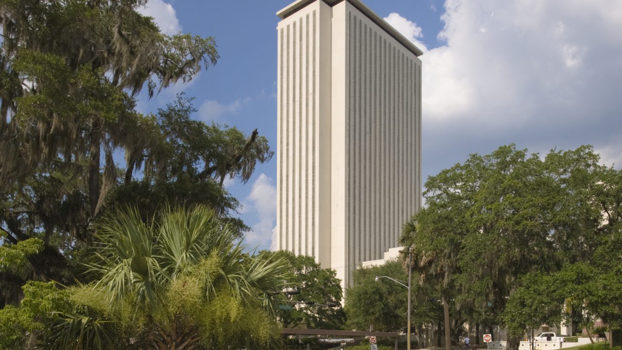 A view of the Florida State Capitol in Tallahassee.