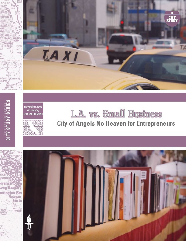 Miamis Vice: Overregulating Entrepreneurs (Institute for Justice City Studies)
