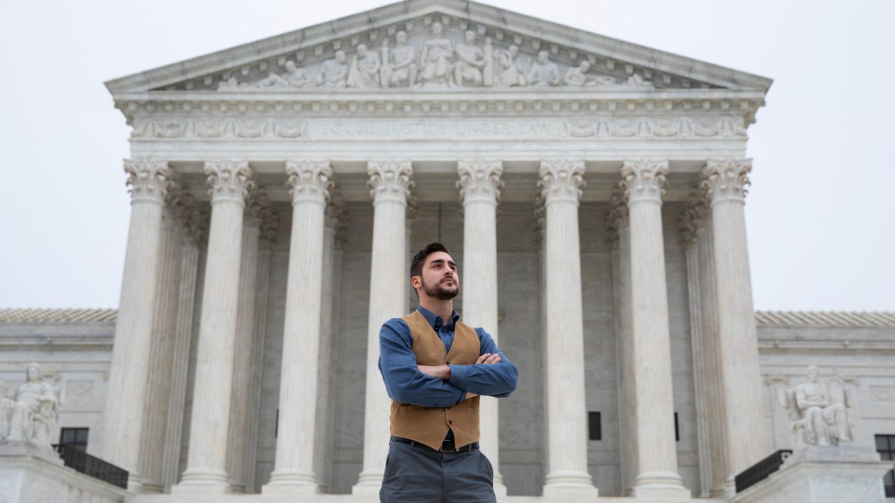 James King at the Supreme Court Building