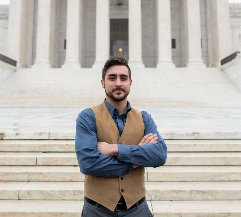 James King at the Supreme Court Building