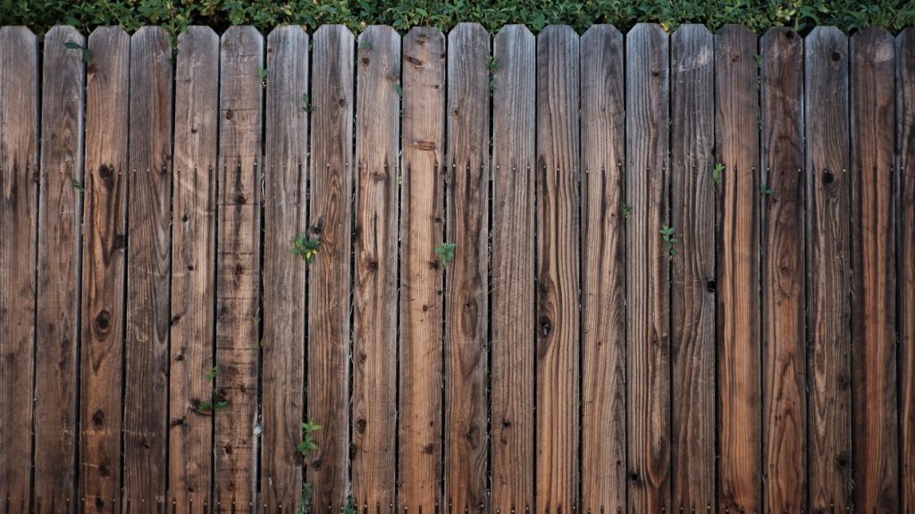 Wooden Fence and Hedge