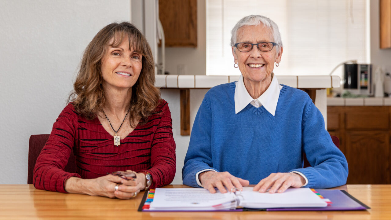Akhila Murphy (left) and Donna Peizer (right) of Full Circle of Living and Dying help the dying and their loved ones with moral and logistical support, including home funerals. After the California funeral board ordered them to shut down for not having a traditional—and completely unnecessary—funeral parlor, they went to court and won.