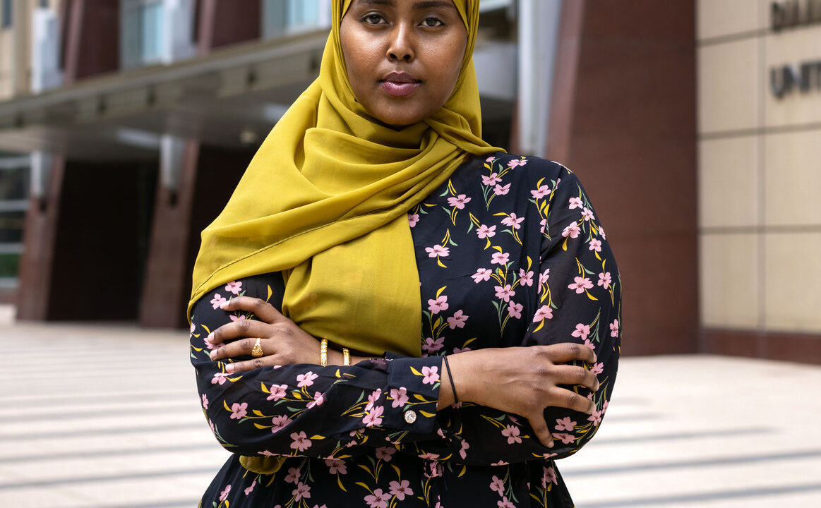 Hamdi Mohamud spent two years in federal prison after a local police officer framed her for a crime she did not commit. Represented by the Institute for Justice, she is appealing her case to the U.S. Supreme Court for the right to hold that officer accountable. (Photo courtesy of the Institute for Justice ij.org)