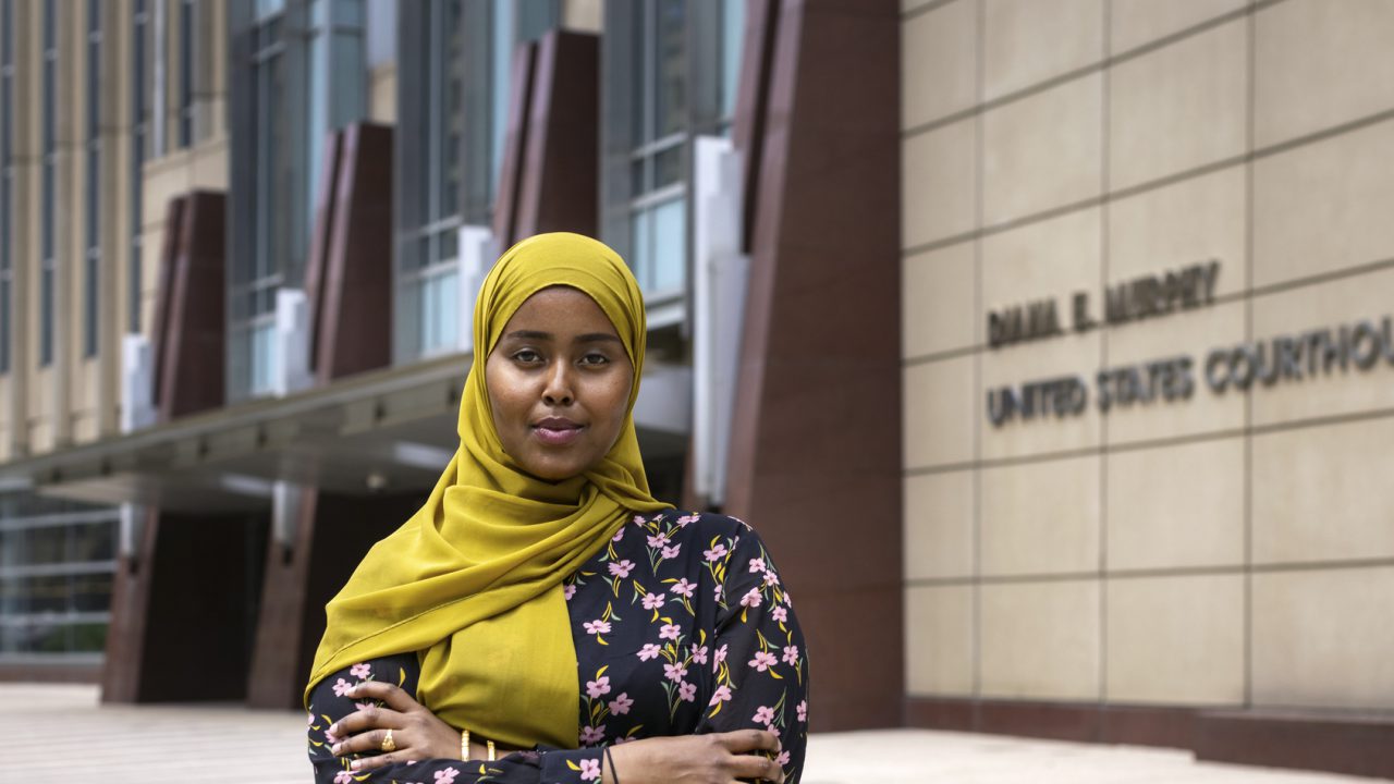 Hamdi Mohamud spent two years in federal prison after a local police officer framed her for a crime she did not commit.