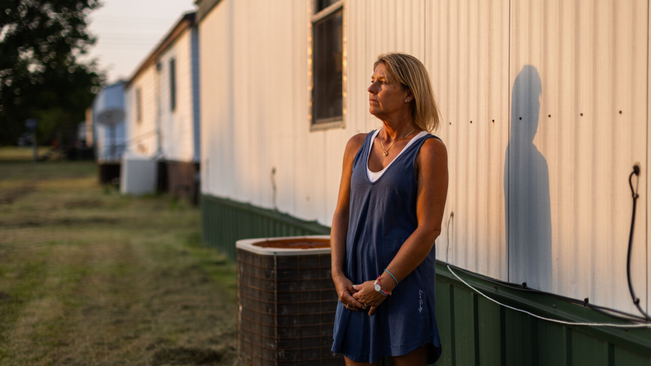 Melisa Robinson won a court verdict for damages caused when Okay, Oklahoma, installed sewer pipes without permission, but the town refuses to pay.