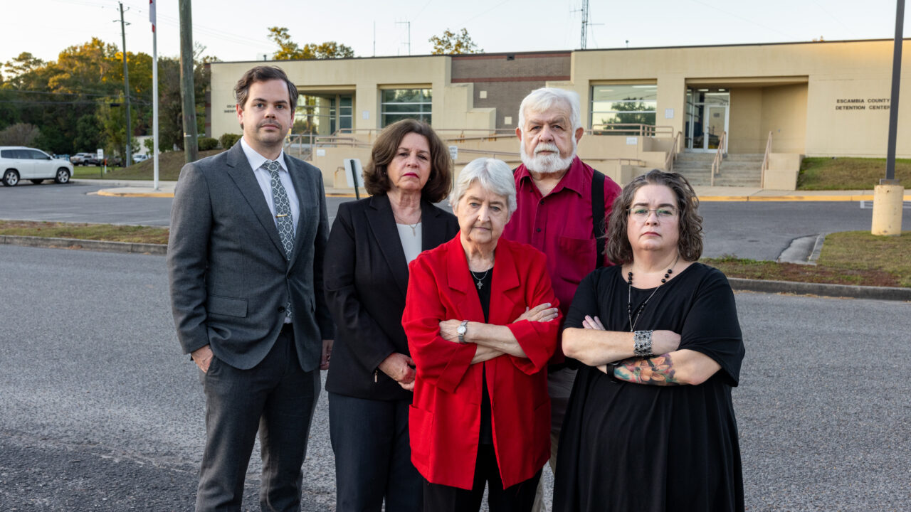 Don Fletcher, Ashley Fore, Sherry Digmon, and Cindy Jackson suffered were charged with bogus crimes by the Escambia County, Alabama district attorney and sheriff. They are suing over the retaliatory arrests.