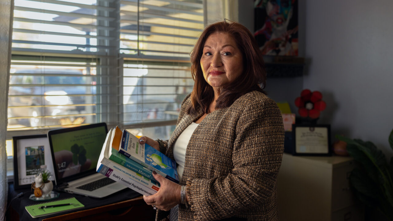 IJ client Katherin Youniacutt overcame substance addiction over a decade ago and went on to earn a master’s degree in social work. But Texas says she can never get a social worker license.