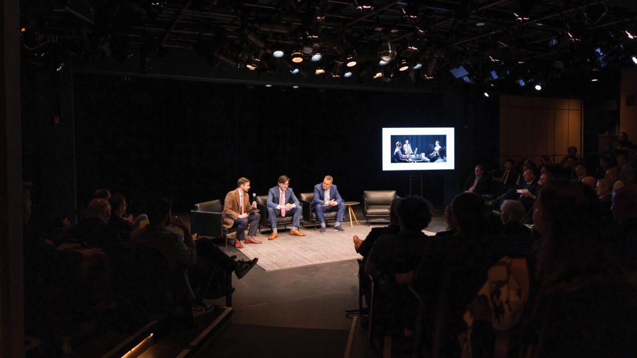 Short Circuit Editor John Ross (left), IJ Deputy Litigation Director Robert McNamara, and former IJer—and current Cato Institute Senior Vice President—Clark Neily (right) reminisce on how Short Circuit started.