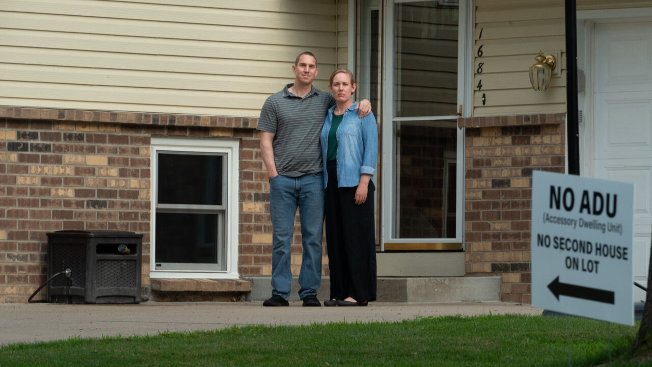 Alex and Lynda Pepin (left) want to build an ADU behind their home to help a family in need. It fits all the requirements under their town’s new law on ADUs, but the city council rejected it anyway.