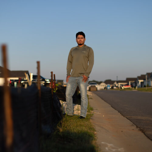 construction worker on lot