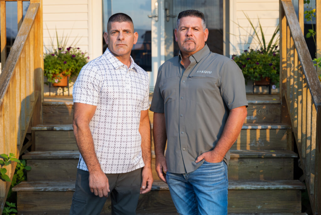 Joe and Russell Marino Jr. at their family home in New Jersey. Their case against agency courts is headed to the U.S. Supreme Court.