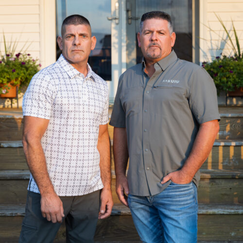 Joe and Russell Marino Jr. at their family home in New Jersey. Their case against agency courts is headed to the U.S. Supreme Court.